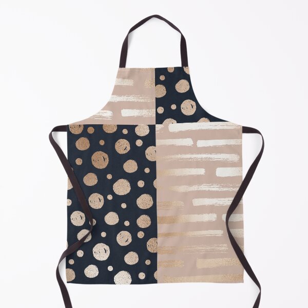 Item preview, Gold Stripes and Dots in Navy and Gold Horizontal Contrasting Patterns  designed and sold by squishyrainbow.
