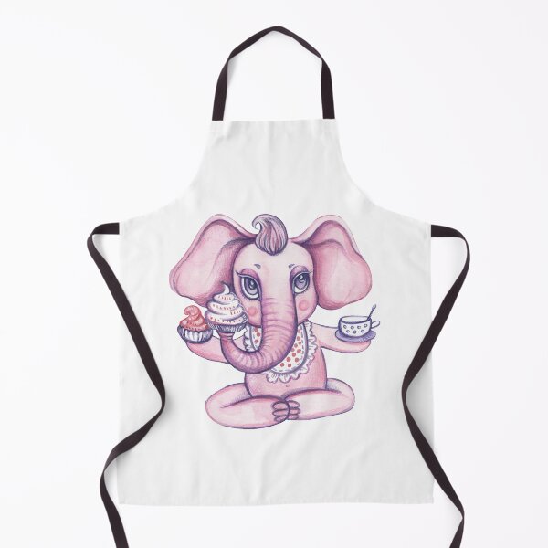 Item preview, Pink elephant at breakfast designed and sold by zanbo.