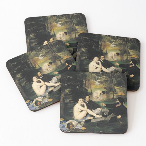 Edouard Manet Luncheon on the Grass Coasters (Set of 4)