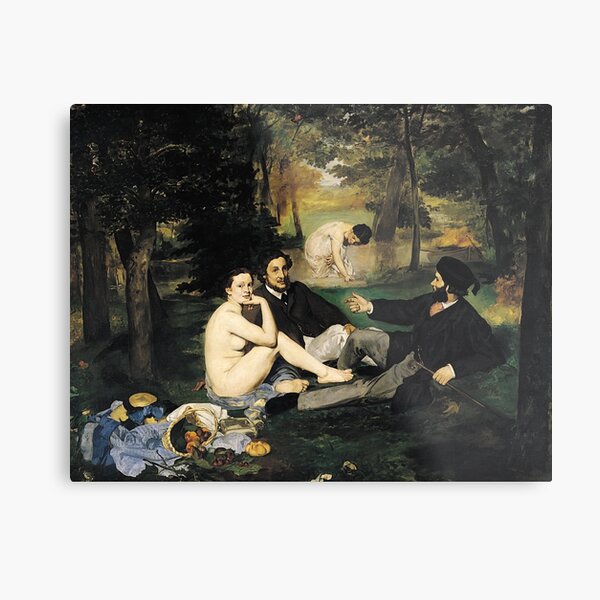 Edouard Manet Luncheon on the Grass Metal Print