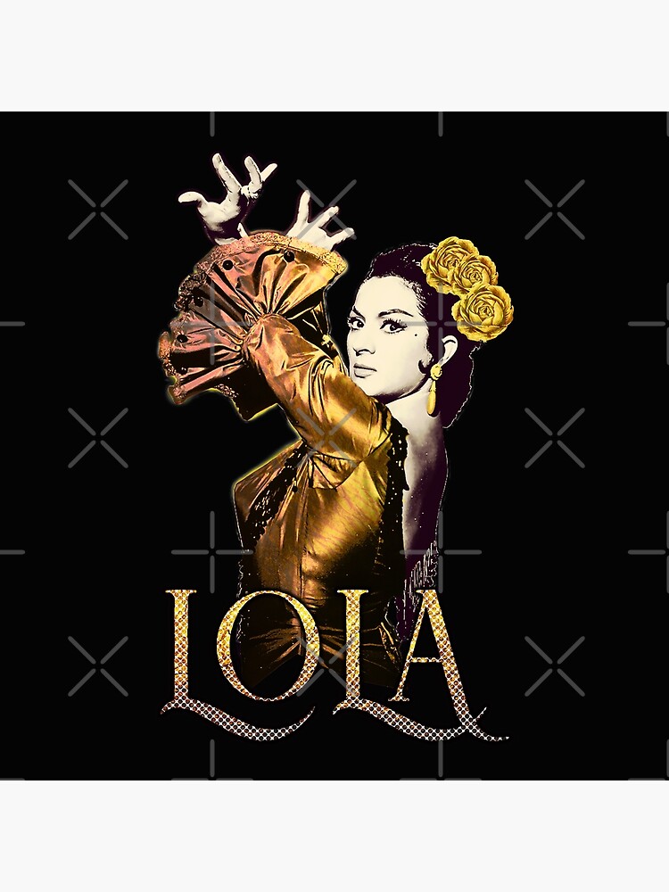 Imagen 4 de 4, Cojín con la obra Lola Flores La Faraona Vestido Dorado, diseñada y vendida por danimota.