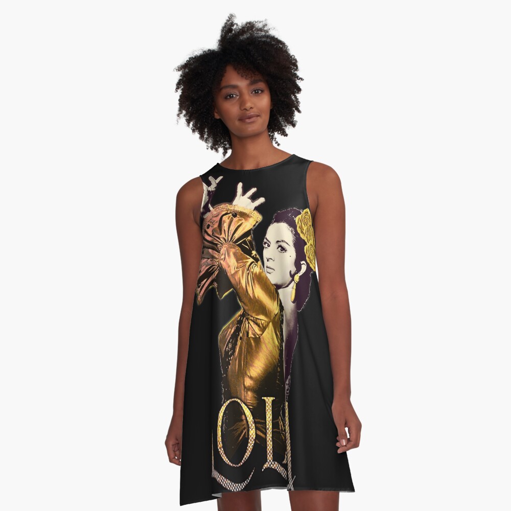 Vista previa del artículo con la obra «Vestido acampanado», diseñado y vendido por danimota.