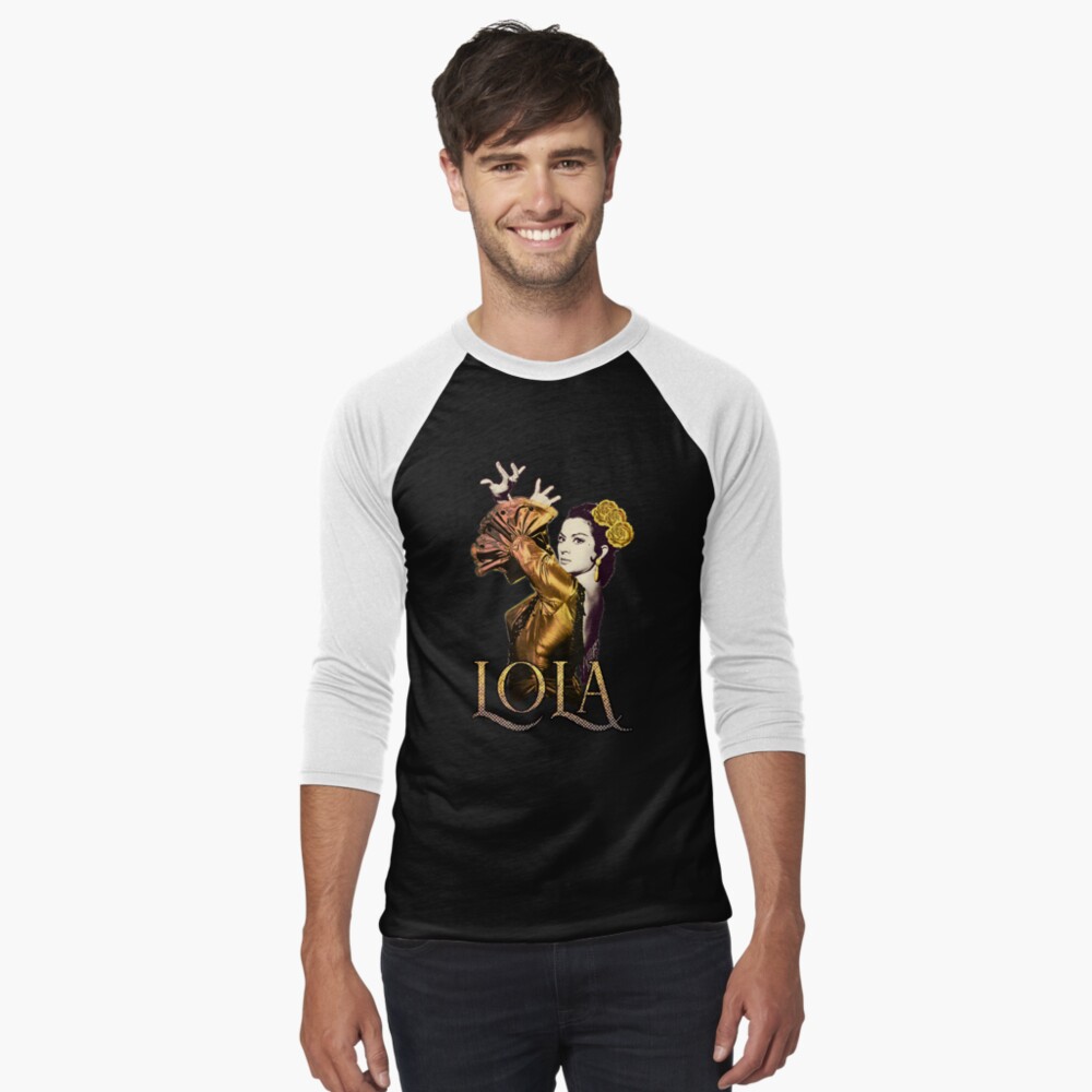 Vista previa del artículo con la obra «Camiseta ¾ estilo béisbol», diseñado y vendido por danimota.