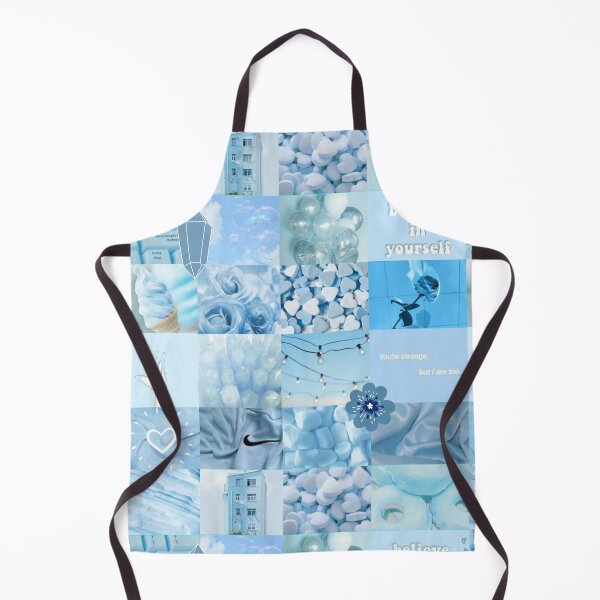 Aesthetic Blue Pictures Aprons | Redbubble