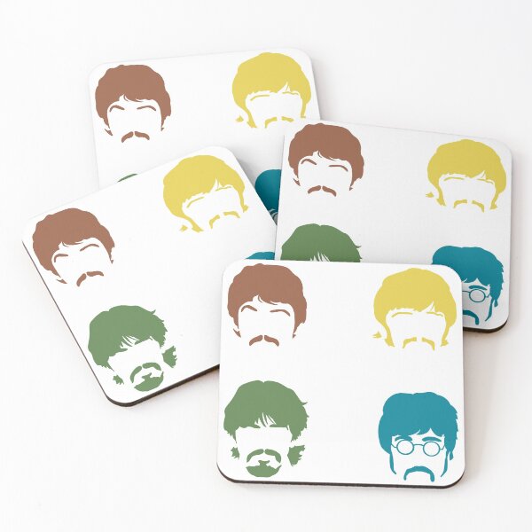 Item preview, The Beatles Colorful Minimalist Drawing designed and sold by Zetsmo.