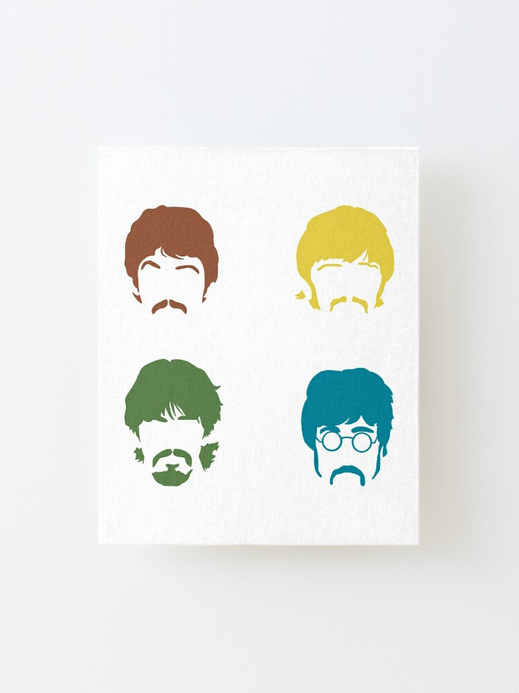 The Beatles Colorful Minimalist Drawing