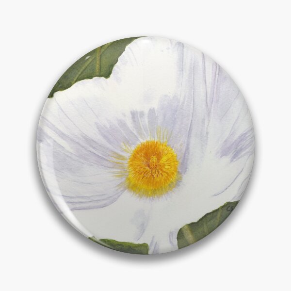 Item preview, White Matilija Poppy in Watercolor designed and sold by The Elderberry Blossom.