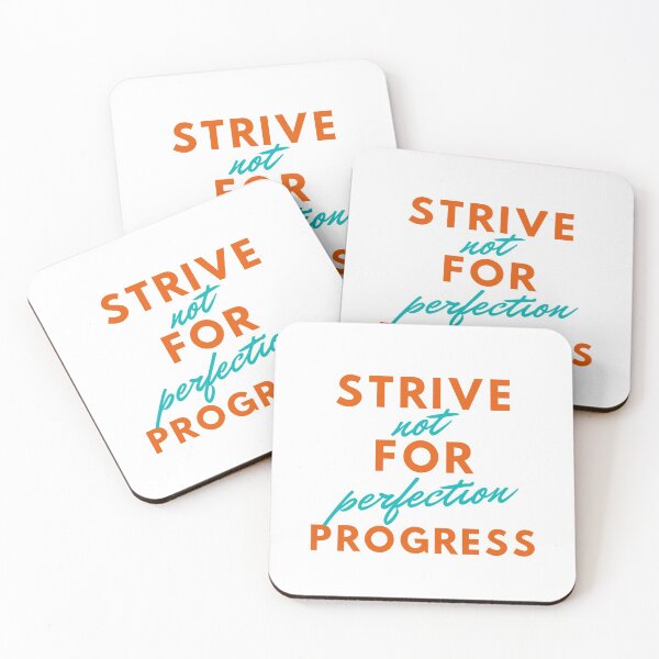 Item preview, Strive for progression, not perfection. designed and sold by yeamin0.