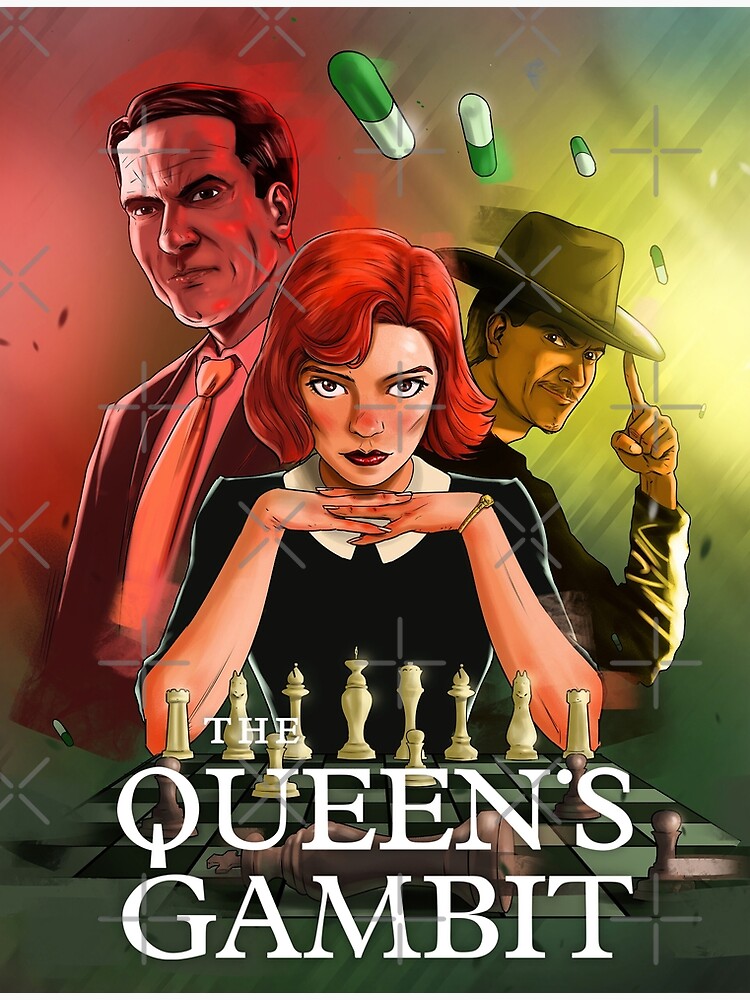 The Queens Gambit Chess Opening Poster Fine Art Print Poster for