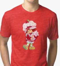 Strawberry Shortcake & Custard Tri-blend T-Shirt