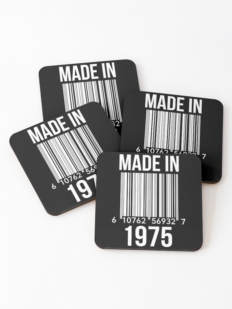 Thumbnail 1 of 5, Coasters (Set of 4), Made In 1975 designed and sold by RandomStuffShop.