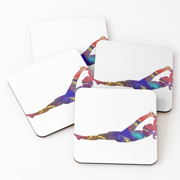 Item preview, Supine Hand To Toe 174 Watercolor Map Yoga Quote D designed and sold by vividpixelusa.