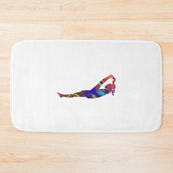 Item preview, Supine Hand To Toe 174 Watercolor Map Yoga Quote D designed and sold by vividpixelusa.