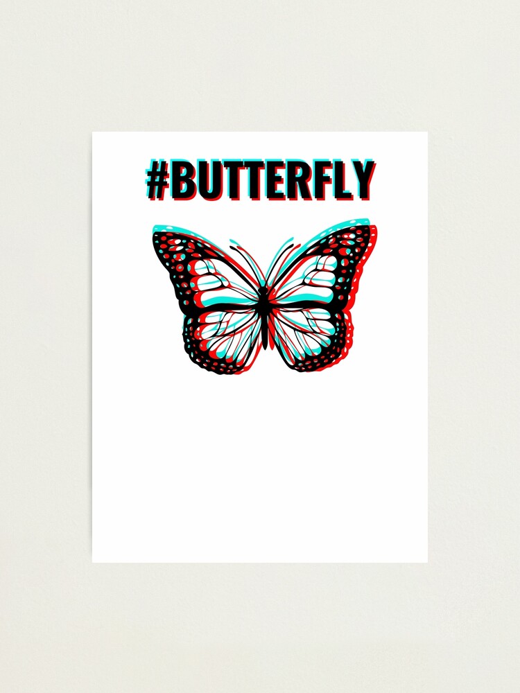 "tik tok one butterfly butterflies tattoos" Photographic Print for Sale by miroart Redbubble