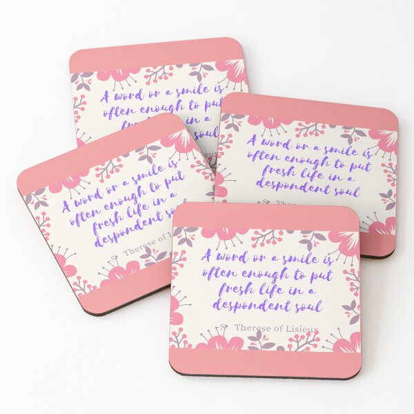 Item preview, St. Therese of Lisieux Smile Quote designed and sold by SabrinaM77.