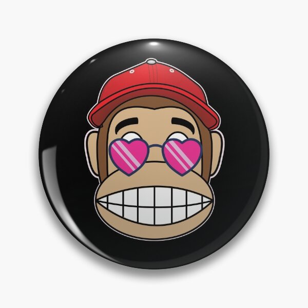 Item preview, grinning monkey with sunglasses and cap designed and sold by J-Clark.
