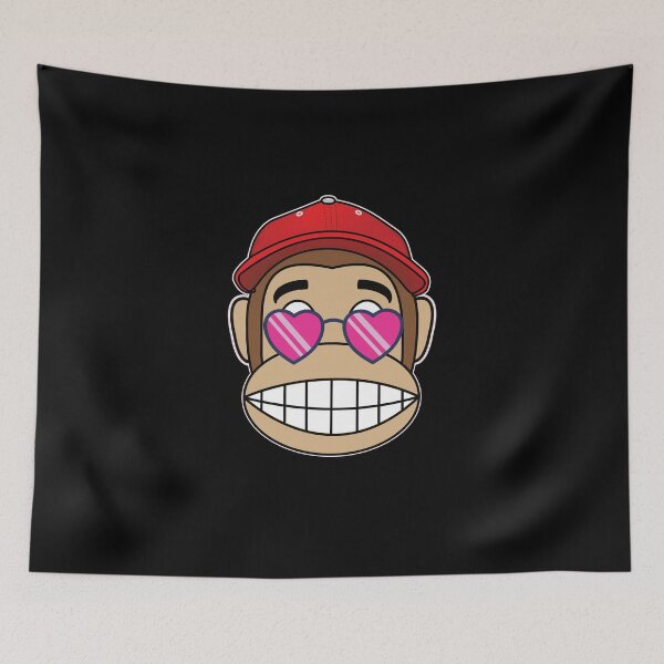 Item preview, grinning monkey with sunglasses and cap designed and sold by J-Clark.