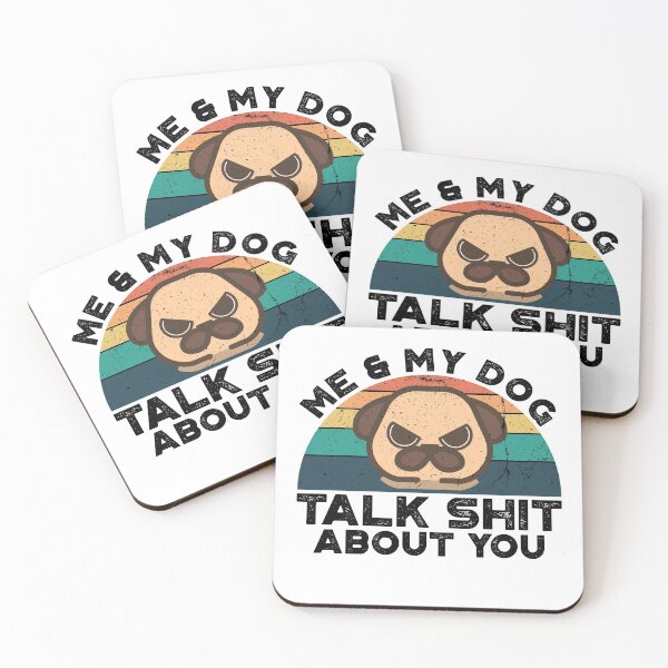 Item preview, Me And My Dog Talk Shit About You, Perfect Funny Gift Idea  Retro Vintage for Dog Lovers for Her for Him designed and sold by Van-Tees.