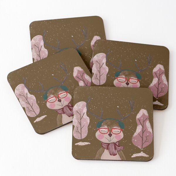 Item preview, Sweet Reindeer in Pastel designed and sold by jwhitneyart.