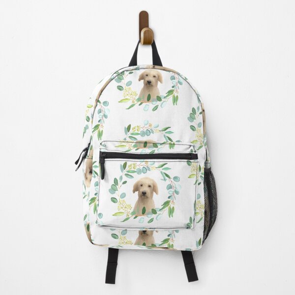 Item preview, Cute Cream doodle dog with greenery foliage designed and sold by madebymarigold.