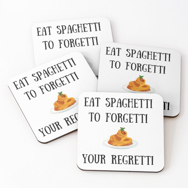 Item preview, Eat Spaghetti to Forgetti Your Regretti designed and sold by AnnaAndVibes.