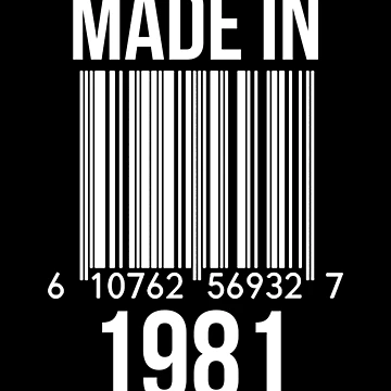 Artwork thumbnail, Made In 1981 by RandomStuffShop