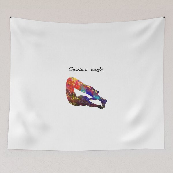 Item preview, Supine Angle 170 Watercolor Map Yoga Quote Definit designed and sold by vividpixelusa.