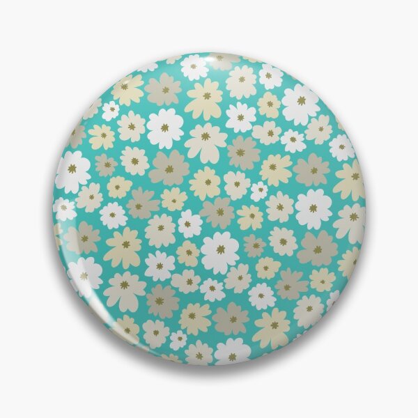 Artikelvorschau, Ditsy Daisy in Teal entworfen und verkauft von Kamaloca.