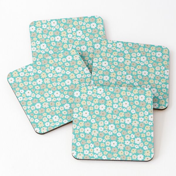 Item preview, Ditsy Daisy in Teal designed and sold by Kamaloca.