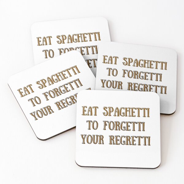 Item preview, Eat Spaghetti to Forgetti Your Regretti designed and sold by AnnaAndVibes.
