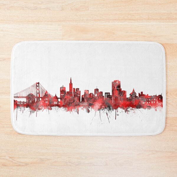 Item preview, san francisco skyline red designed and sold by BekimART2.