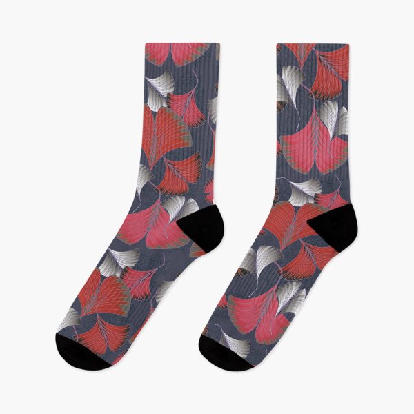 Item preview, Gingko leaves red designed and sold by Sonja McKinnon.