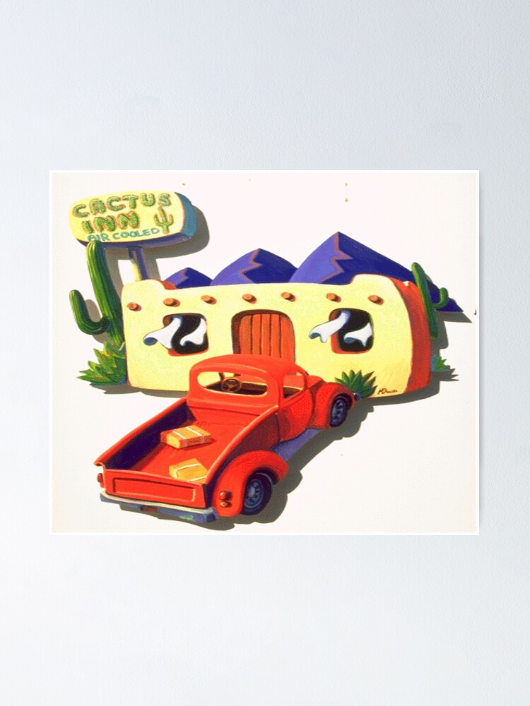 Thumbnail 1 of 3, Poster, Cactus Inn designed and sold by BeaverHeaven.