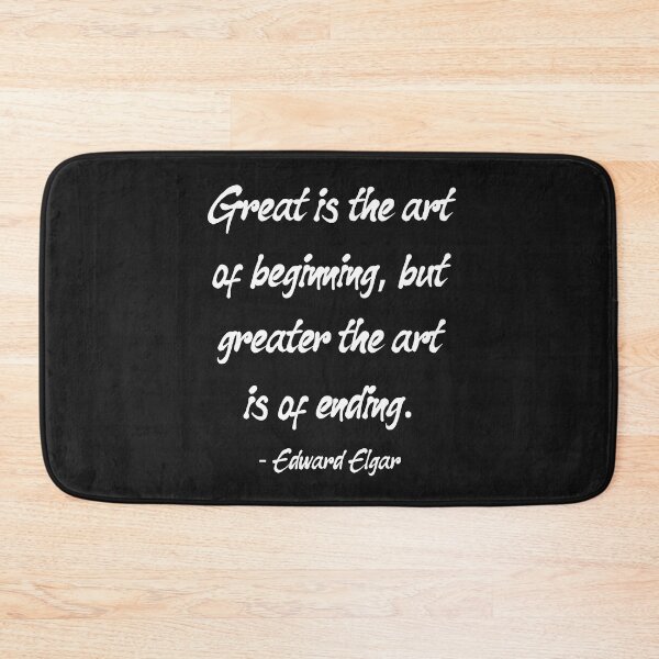 Item preview, Edward Elgar Quote Art of Beginning and Ending designed and sold by DesignsofNote.
