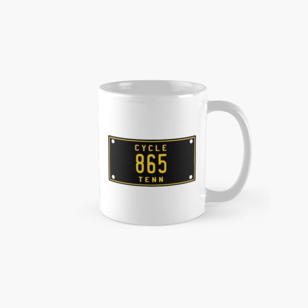 Tennessee Vintage Motorcycle License Plate 865 (Area Code 865) Classic Mug