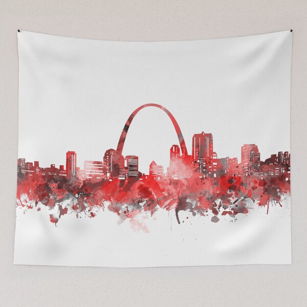 Item preview, st louis skyline red designed and sold by BekimART2.