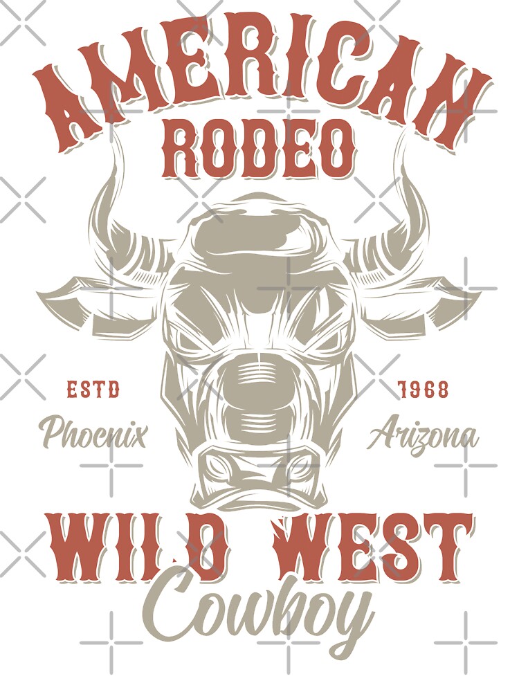 Wild West Cowboy of the American Rodeo - Phoenix, Arizona Kids T-Shirt for  Sale by Sinfamous