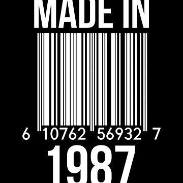 Artwork thumbnail, Made In 1987 by RandomStuffShop