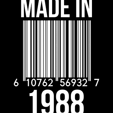 Artwork thumbnail, Made In 1988 by RandomStuffShop