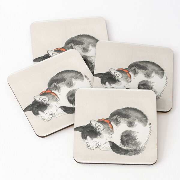 Item preview, Sleeping cat by Kōno Bairei designed and sold by SFTStudio.