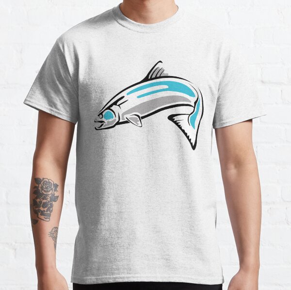 Chinook Salmon Light Blue Fish #4 BC Classic T-Shirt
