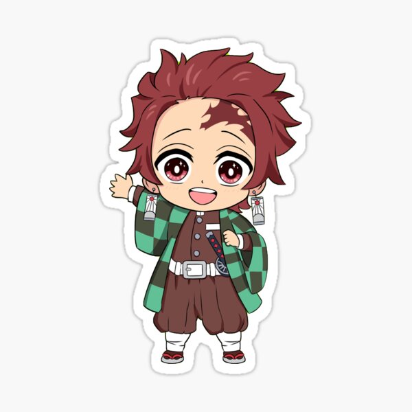 Tanjiro Chibi Sticker.