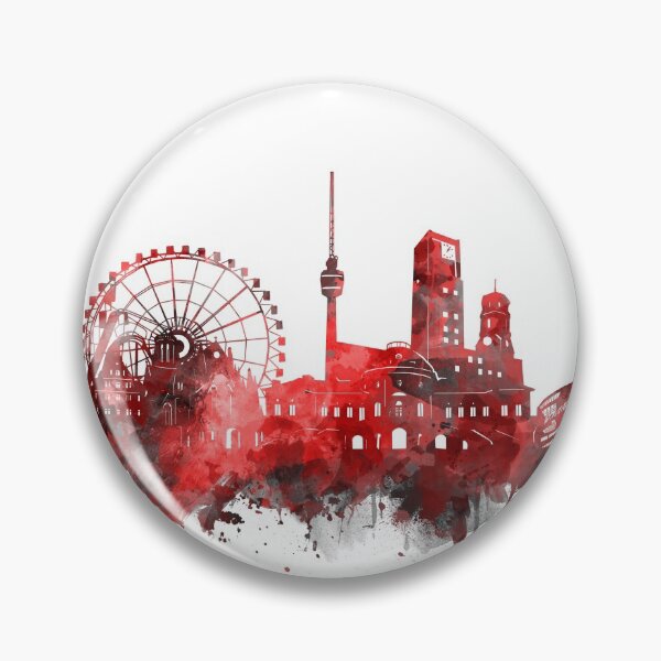 Item preview, stuttgart skyline red designed and sold by BekimART2.