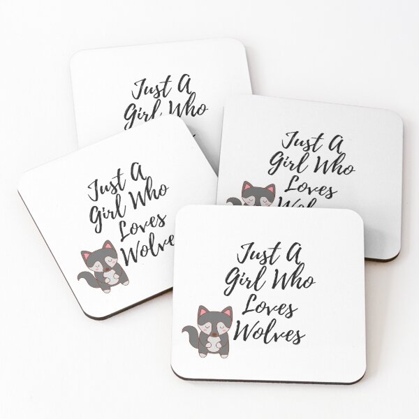 Item preview, Just A Girl Who Loves Wolves designed and sold by leonmarket.