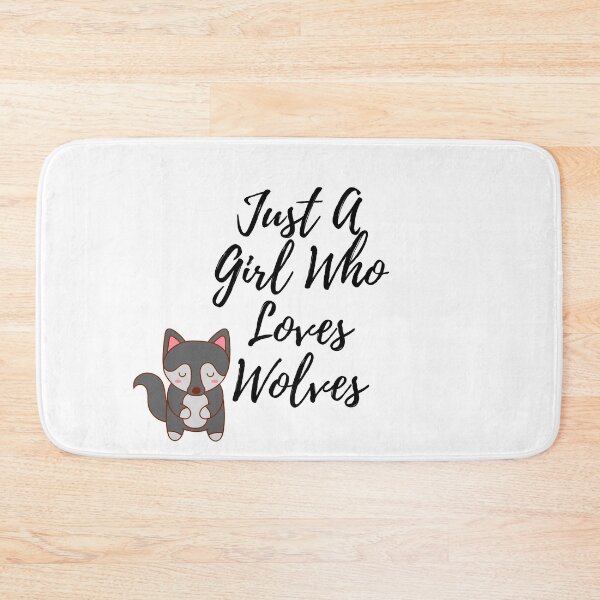 Item preview, Just A Girl Who Loves Wolves designed and sold by leonmarket.