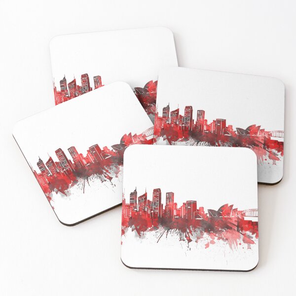 Item preview, sydney skyline red designed and sold by BekimART2.