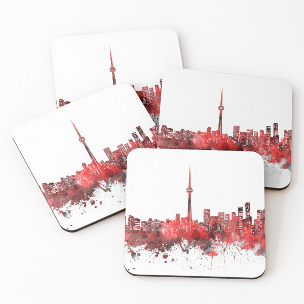 Item preview, toronto skyline red designed and sold by BekimART2.