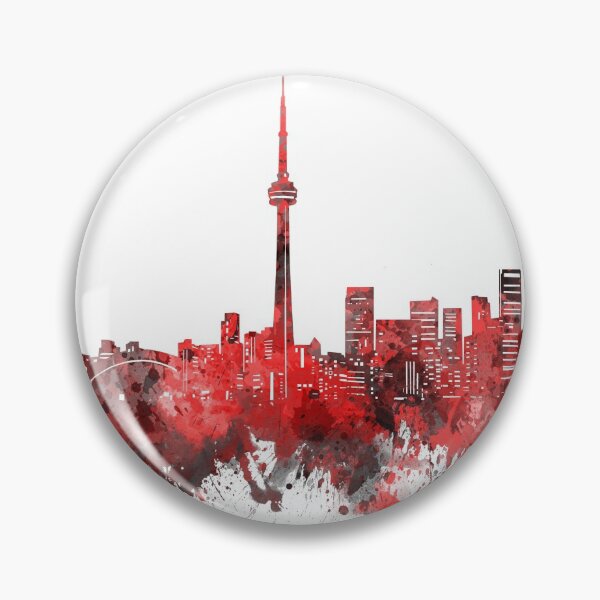 Item preview, toronto skyline red designed and sold by BekimART2.