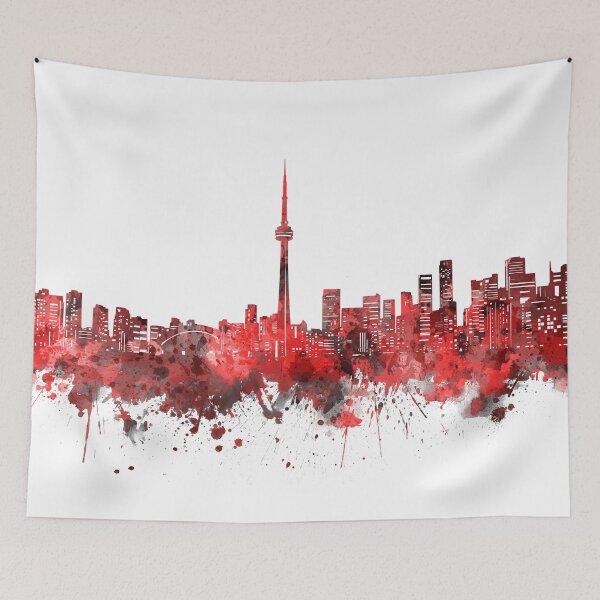 Item preview, toronto skyline red designed and sold by BekimART2.