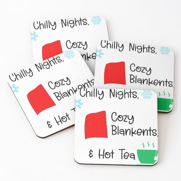 Item preview, Chilly Nights, Cozy Blankets, & Hot Tea designed and sold by Midnight Sky Sundry.